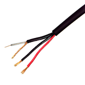 Кабель для видеонаблюдения квк-п-2X0,75 медный чёрный улица 