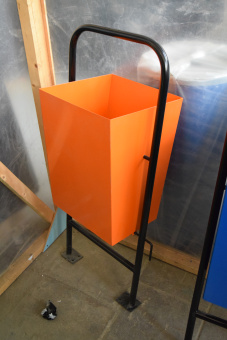 Урна для мусора мусорка уличная стационарная №2 оранжевый