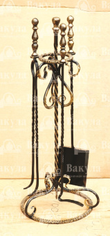 Набор каминный "Ажур" 3 предмета предметный камин