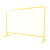 Строительное ограждение инвентарное дорожное передвижное переносное мобильное ОС-1 желтое